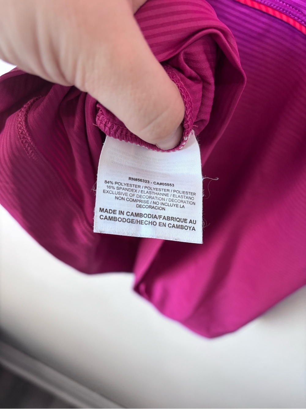 Nike Golf Dri-FIT Sleeveless Striped Polo Shirt | Magenta Purple | Size Medium - Picture 5 of 5